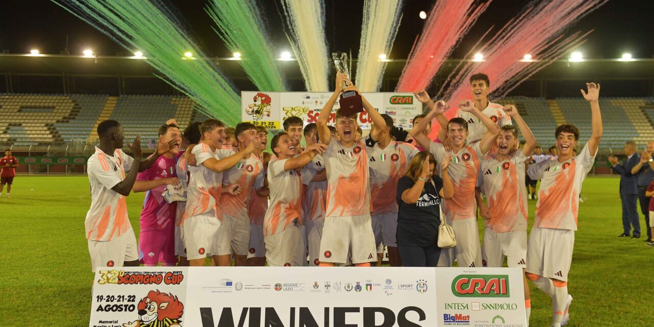 32nd SCOPIGNO CUP World Football Tournament Under 17 – Roma champion, all the tournament prizes